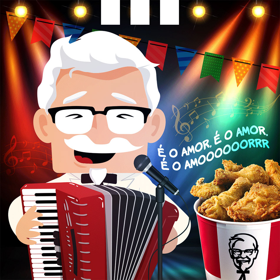 KFC - Ilustração para redes sociais by MCBS